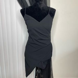 Black mini dress